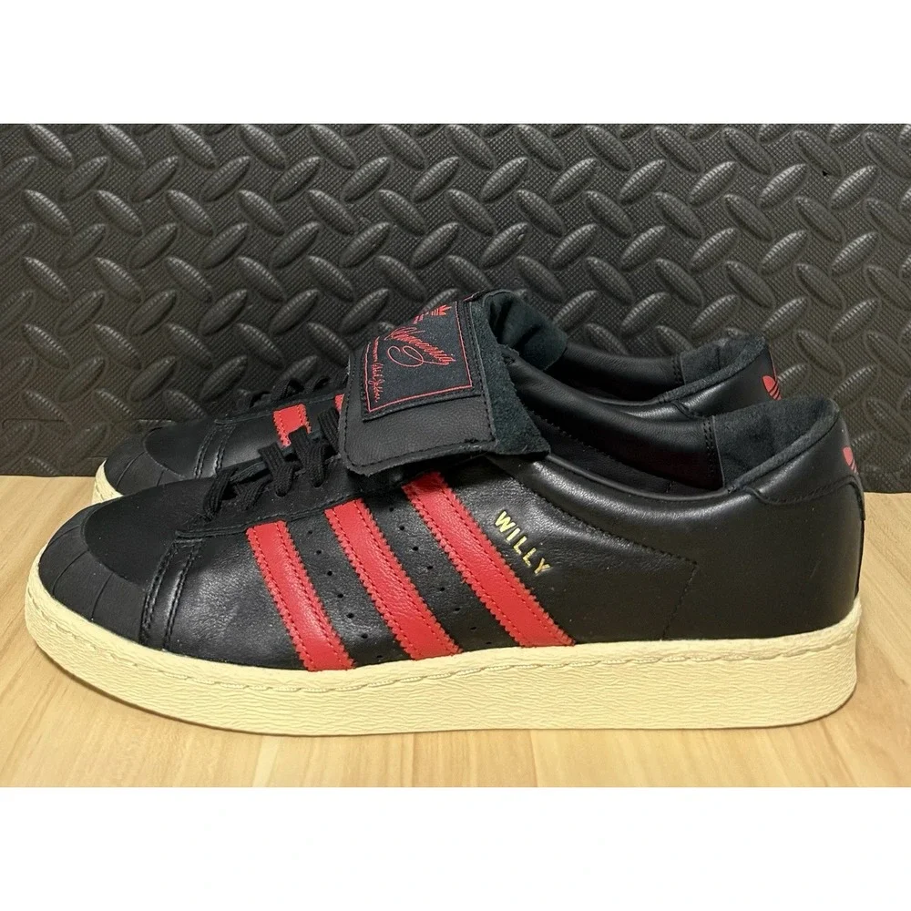 Adidas X Willy Chavarria Jabbar Low Shoes Black Red JP6111 Mens Size 12.5